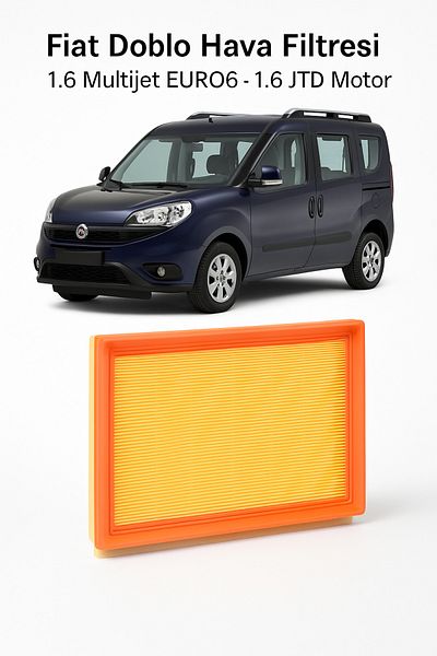 LeoParti Fiat Doblo Car Air Filter | 1.6 Multijet Euro6 - 1.6 Jtd Engine OEM 51830174