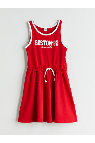 LC Waikiki Vlastita marka, nova sezonska haljina za devojčice sa okruglim izr...