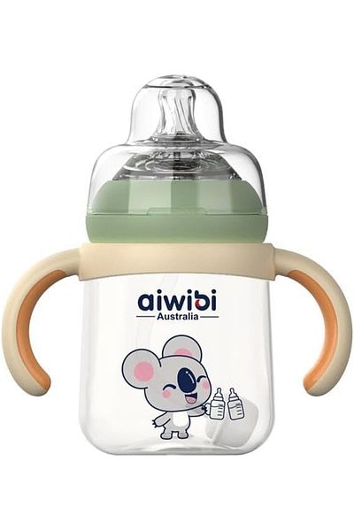 Aiwibi Baby Feeding Bottle 240ml, Green