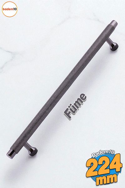 Badem10 Mâner Martin din metal afumat 224 mm Sertar de mobilier Dulap de bucătărie Dulap Mânere moderne pentru uși Model
