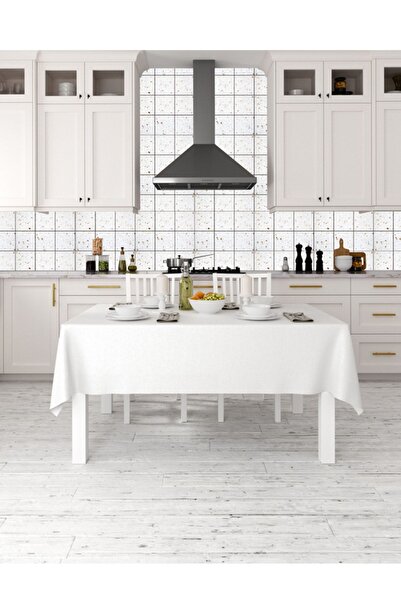 Rabadon Mutfak Tezgah Arası Kaplama Mermer Desenli Yapışkanlı Folyo Fayans Ka...