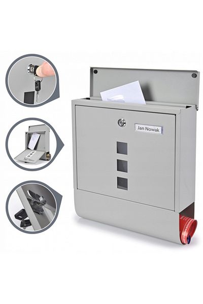 VERDA Mailbox Aluminum Silver SN3631-4