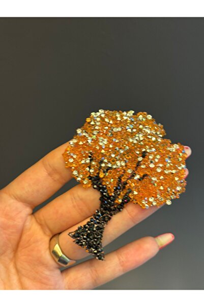 Gönülden Tasarım PIESE DE FIER STICKABLE PENTRU PROCESAREA PIATELOR ARMA DE COTĂ APLICATĂ 8X6 CM Portocaliu