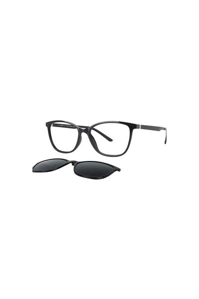 Target Tk304 C0101P 57Ekt Men's Polarized Clip-On Blue Light Protection Screen Glasses (Bright Black)