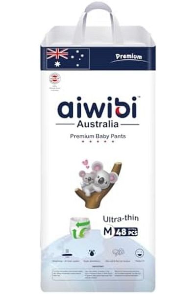 Aiwibi Ultra-Thin Premium Baby Pants Diaper, Super Soft and Ultra Thin, Anti-irritation Pants Royal