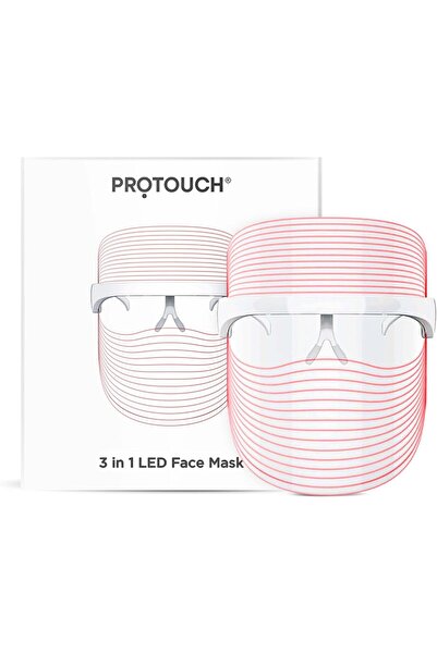 PROTOUCH 3 in 1 LED Face Mask | For Glowing Clean & Clear Skin | Anti Acne & Anti Ageing | Skin Reju