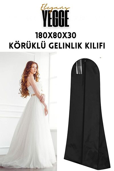 YEGGE Elegans Wedding Dress Cover, Gusseted Wedding Dress Protection and Transport Bag Wedding Dress Evening Dress Gamboch Dress Bag