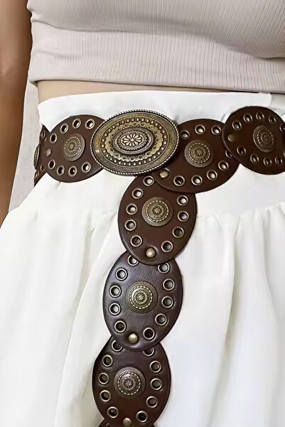 SEMUME Bohem Kovboy Toka Kadın Bel Kemeri