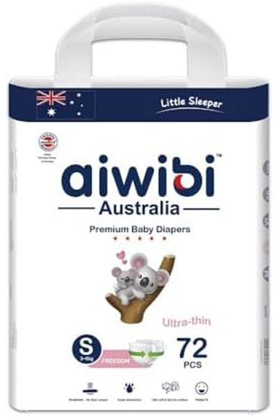 Aiwibi Ultra-Thin Premium Baby Diaper, Super Soft and Ultra Thin, Anti-irritation Baby Nappy Diapers