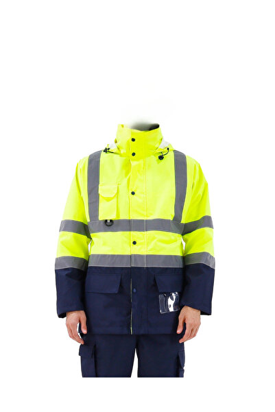 gülep 5+1 OXFORD PARKA- İÇİ ÇIKMALI KABAN SARI-LACİVERT