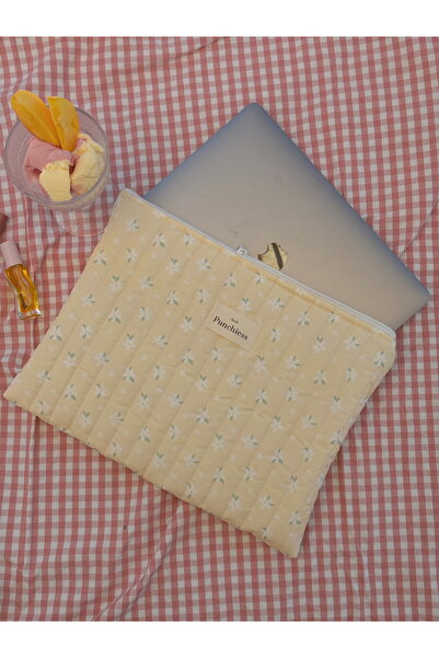 Punchiess Buttercream Blossom Laptop Tablet Case 13-14 Inch