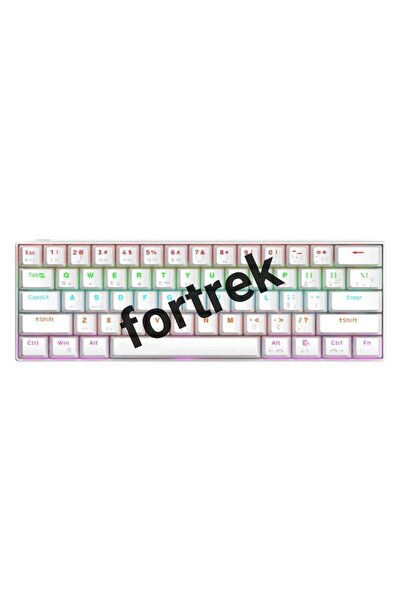 fortrek Trol Blue Switch Rgb Oyun Klavyesi Gaming Mekanik 62 Tuşlu 18 Rgb Kb-610