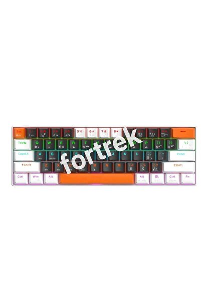 fortrek Trol Blue Switch Rgb Oyun Klavyesi Gaming Mekanik 62 Tuşlu 18 Rgb Kb-610