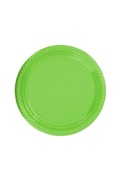 SELANİKLİ PARTI TABAK PLASTIK YEŞİL PK 25 LI YUVARLAK 22 CM