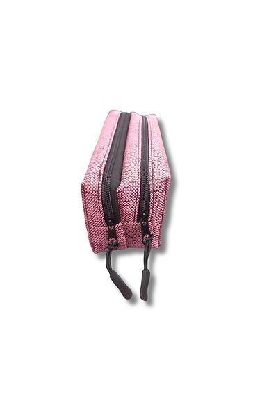 uzaktangelir Quality Affordable 2 Compartment Pink Patterned Pen Holder