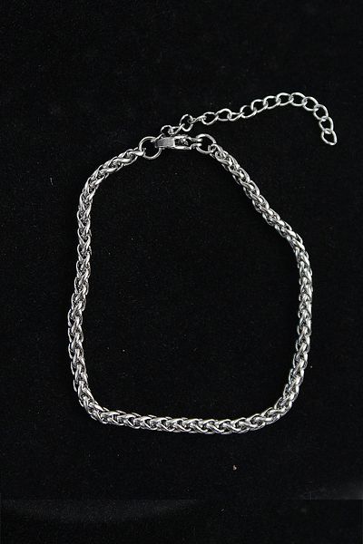 Clariss 316L Steel Mesh Model Silver Color Men's Bracelet
