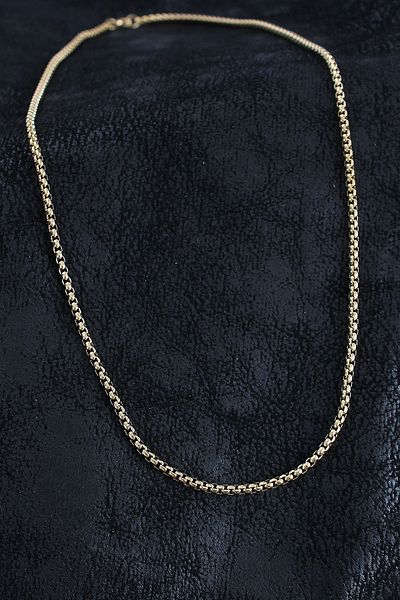 Clariss 316L Steel Braided Chain Model Gold Color Men's Necklace