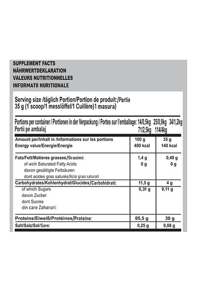 Natural Plus Whey Pro 2.5 kg - 100% Whey Protein Concentrate, Snikers flavour