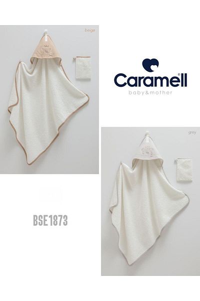 Caramell My Baby Beach Towel 60% Cotton 40% Polyester Baby Towel, 80X80 cm Sizes Soft Texture 1873