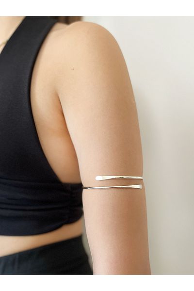 Sevilgülgünfinecrafts Pure Rice Pazubent Upper Arm Pazu Armcuff