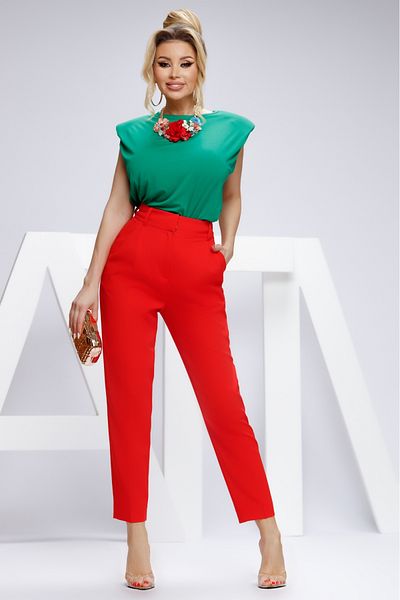 Atmosphere Fashion Red elegant trousers