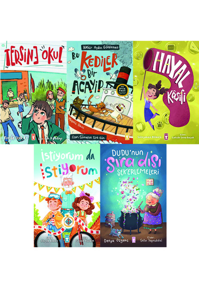 Timaş Çocuk Tersine Okul-Bu Kediler Bir Acayip-Hayal Kaşifi-İstiyorum da İstiyorum-Dudunun Sıra Dışı Şekerlemele