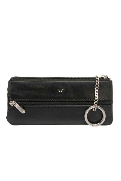 Tergan S1An00000157-A41 Leather Unisex Keychain - Black