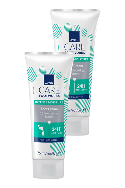 AVON Footworks Yoğun Nemlendirici Ayak Kremi 75ml İkili Paket