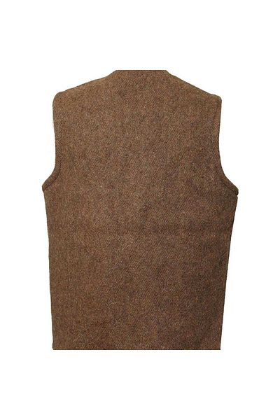evimdeyokyok Men's Felt Vest Light Brown Tdrtr