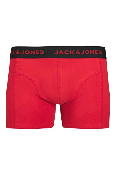 Jack & Jones J&J Jachenry Scull Men's 3 Pack Color Logo Black Red Mix Boxer Pack