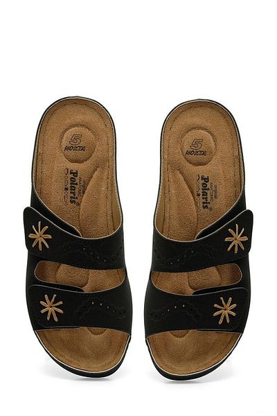 Polaris 105142.Z4Fx Black Women's Slippers