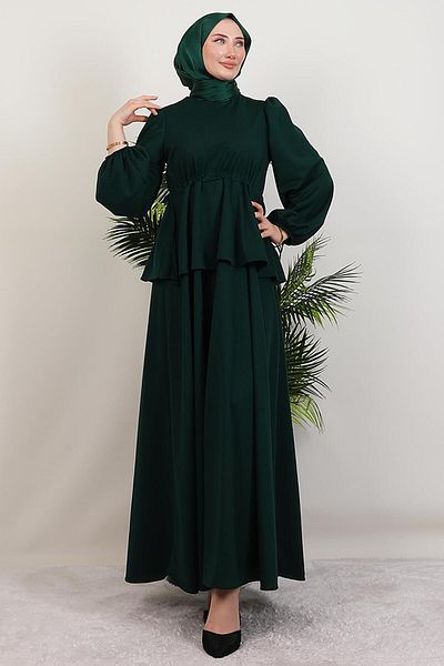 GİYZAMİLA Sümeyra Φόρεμα Hijab Emerald