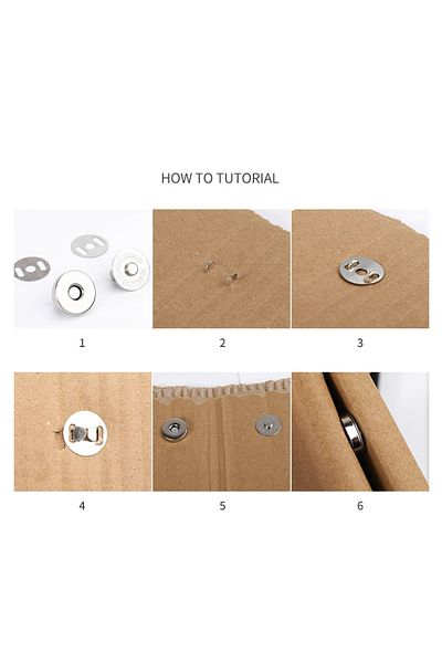 CEPHOME Magnetic Bag and Wallet Snap 10mm Small Size Snap Set of 10