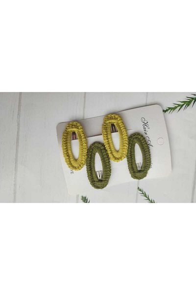 ZAHandmade Children and Baby Hand Knitted Snap Buckle 4 Pieces