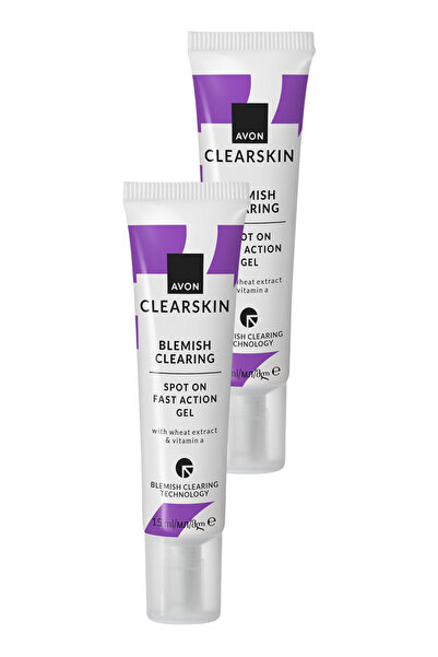 AVON Clearskin Lekesi Görünümünü Düzgünleştirmeye Yardımcı Jel 15ml İkili Paket