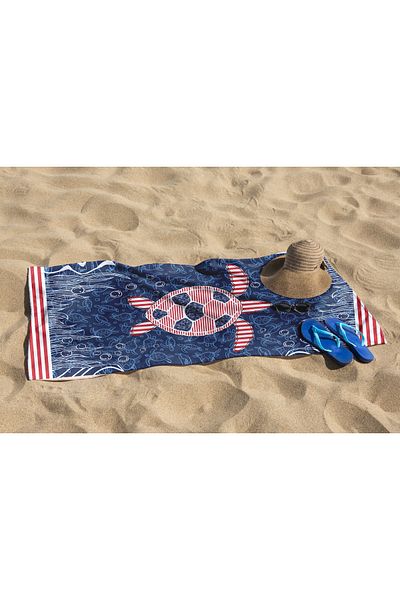Home 3D Digital Turtle Pattern Beach Towel