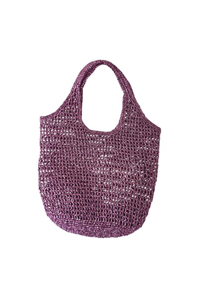 GUENBAG Metalik ip File Plaj çantası