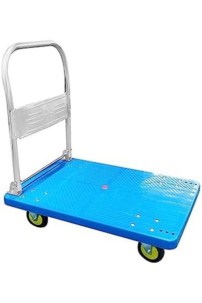 POWER INDUSTRIAL Power Industerial Trolley Folding Platform Heavy Duty Soundless Wheels 400kg 60 * 90cm Blue