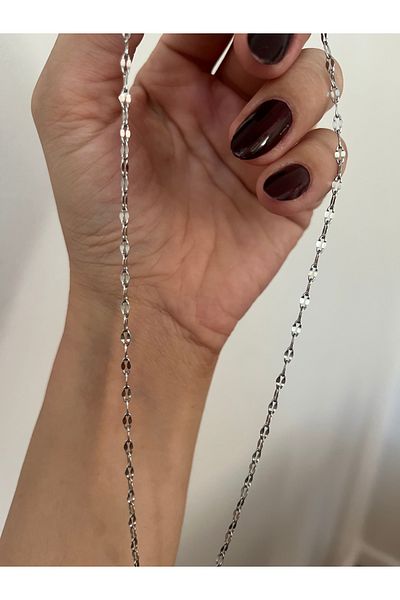 Hoop jewelery Steel Lipchain Necklace