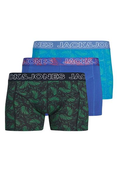 Jack & Jones J&J Jaccanvey Boxer Trunks 3 Pack Ανοιχτό μπλε Navy Blue