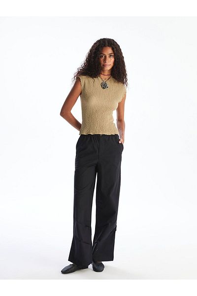 LC Waikiki Xside Women's Body with Stand Collar Texture