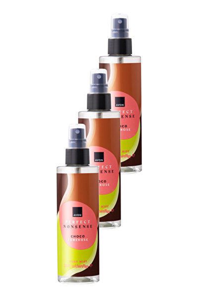 AVON Perfect Nonsense Choco Tuberose Vücut Spreyi 200ML Üçlü Set