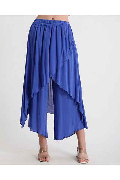 Büyük Hanım Asymmetrical Cut Flap Style Pocket Shalwar Trousers