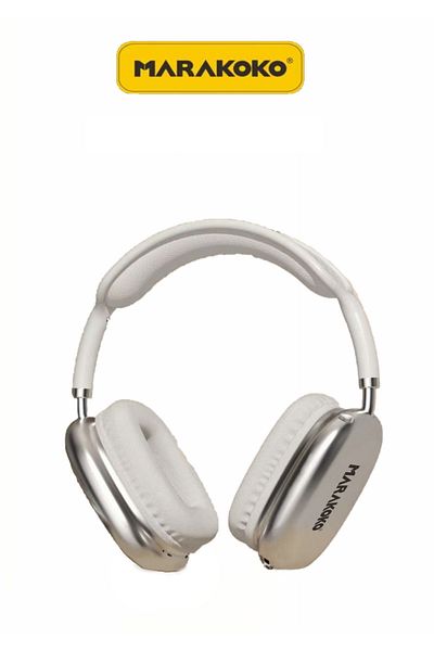 MARAKOKO MA-EP98 Bluetooth Headphones with Clear Sound, Noise Cancelling Technology, and Stylish Design with Memory Slot - by Marcoco