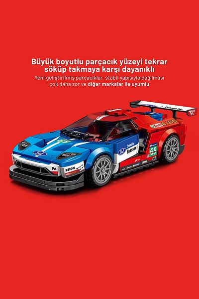 Sembo Block Ford Gt Le Mans Building Block Set 305 Pieces