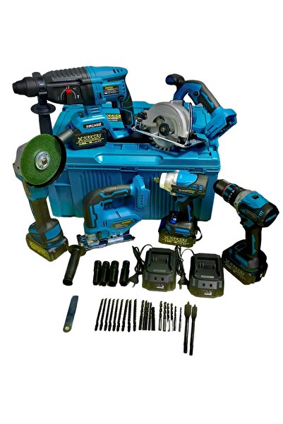 Saatistan 6'lı Çok Fonksiyonlu Elektrikli Alet Seti: Kesme, Sökme, Matkap, Sp...