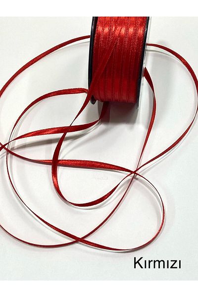 karantuhafiye Satin Ribbon / 5 mm / 1 Ball (90-100 Meters)
