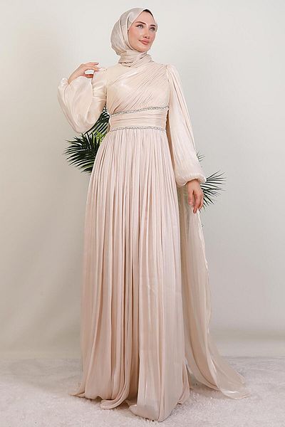 GİYZAMİLA Paris Evening Dress Melon