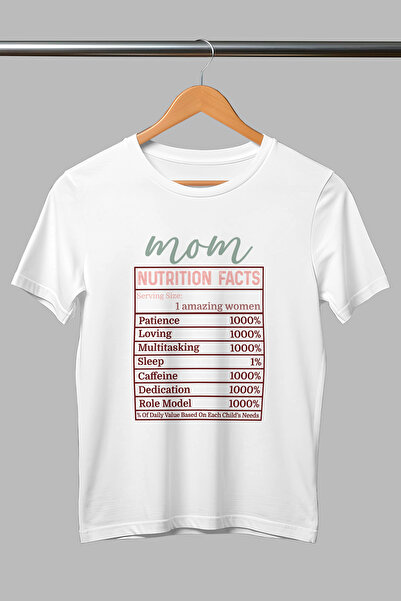 giftkonsept تي شيرت أبيض للجنسين مصنوع من القطن بنسبة 100% مطبوع عليه معلومات...