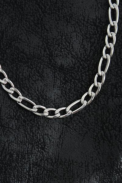 norsary 316L Steel Thick Figaro Chain Model Silver Color Men's Necklace